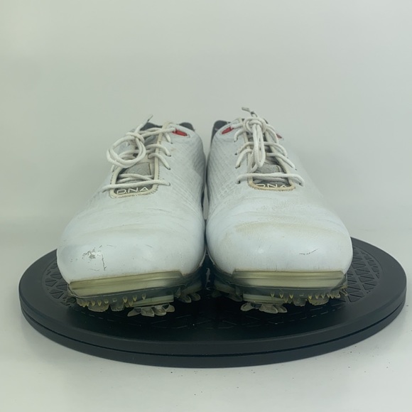 Footjoy DNA 2.0 White/Red Golf Cleats Shoes 53310 Men's Size 9 - Picture 2 of 13